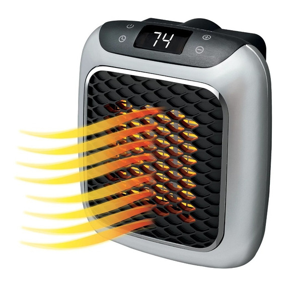 Mini Calentador Handy Heater Turbo 800w Portatil Color Gris