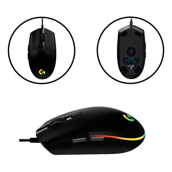 Mouse Logitech G203 Lightsync Gaming Rgb 8000dpi