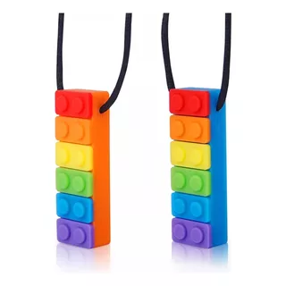 Collar Sensorial Mordedor Déficit Atencional Autismo Tea Ct Color Multicolor Lego