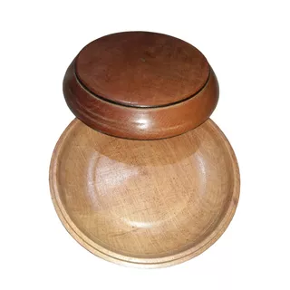 Olla Madera Cazuela Con Tapa Algarrobo 27-29 Cm Diámetro