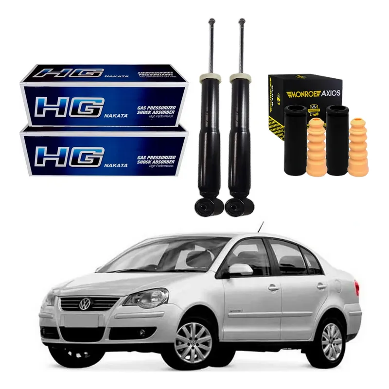 Kit Amortecedor Traseiro Polo Sedan 1.6 2.0 2007 A 2011