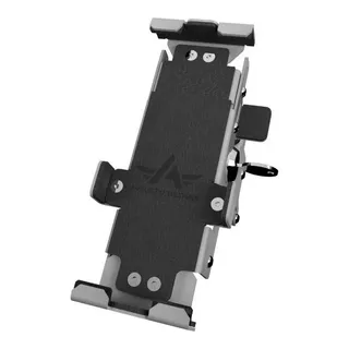 Soporte Porta Celular Moto Universal Acero Inox Antirrobo 