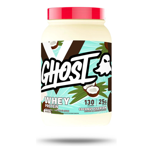 Proteina Ghost Whey 2 Lbs 26 Serv Sabor Coconut Ice Cream