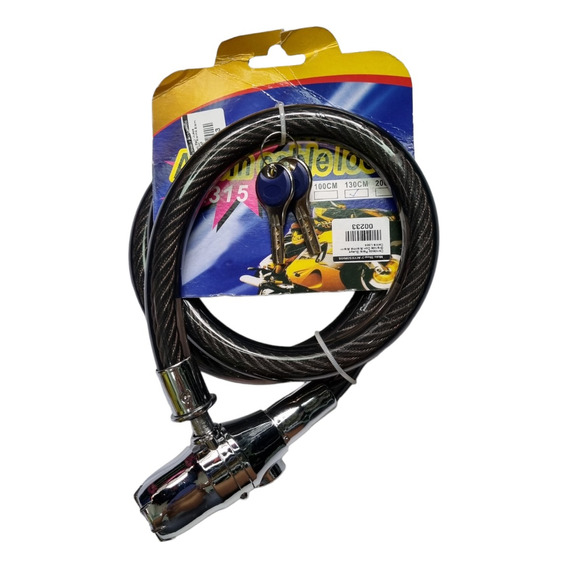 Candado Guaya Grande Con Alarma Cable Lock