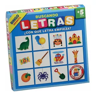 Buscando Letras Bingo Infantil Juego Mesa Ruibal Don Rastril