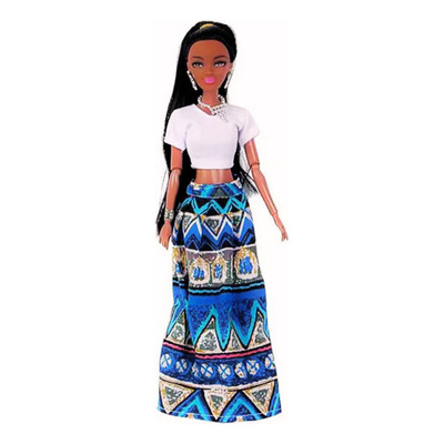 Boneca Para Meninas Negra Articulada Africana Infantil Afro