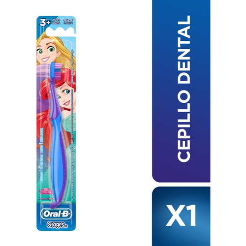 Oral-b Stages Disney Princess color azul suave cepillo dental para mas de 3 anos