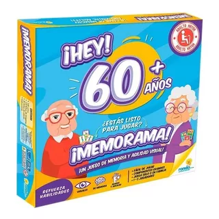 Juego De Mesa Memorama 60 + Refuerza Memoria Agilidad Visual