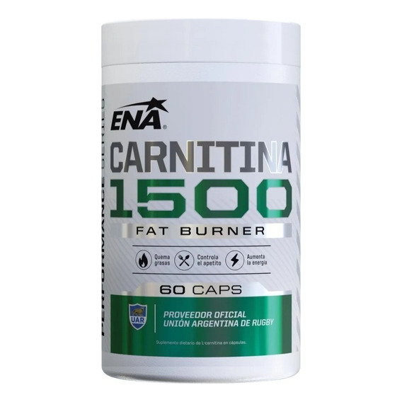 Suplemento en cápsula ENA Sport  Carnitina 1500 Mg en pote de 46.2g 60 un