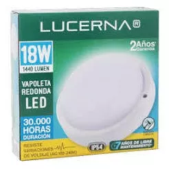 Vapoleta Plafones Redonda 18w Led Lucerna 