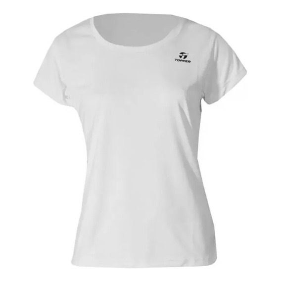 Remera Topper Básica Mujer Trng Blanco