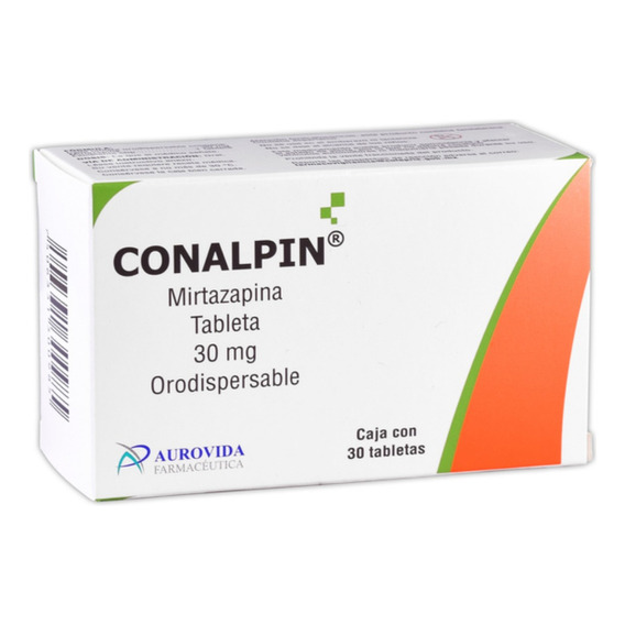 Mirtazapina 30 Mg Conalpin Caja 30 Tabletas Orodispersables