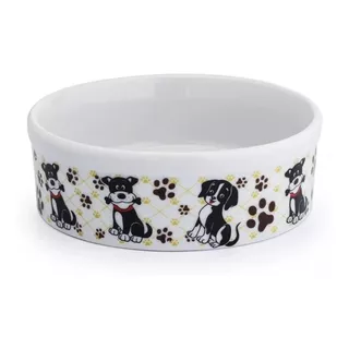 2 Kit Bebedouro/comedouro Cães Cachorro Pet Porcelana 610ml