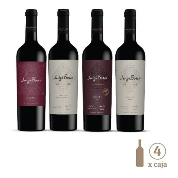 Vino Luigi Bosca Selección Malbec 750ml X4