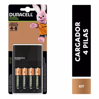 Pack 4 Pilas Duracell Recargables Aa + Cargador Pilas Aa/aaa