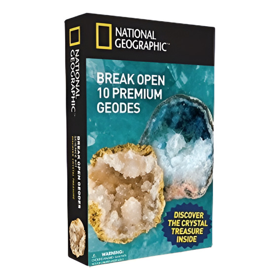 National Geographic Break Open 10 Premium Geodes - Incluye G