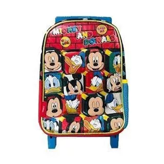 Mochila Mickey Mouse And Donald Con Carrito 