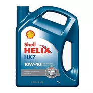 Aceite Para Motor Shell Sintético Helix Hx7 10w-40 Para Autos, Pickups & Suvs X 4l