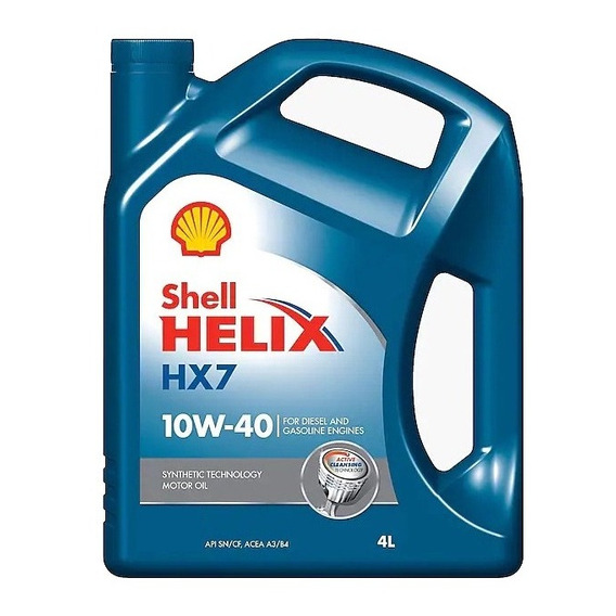 Aceite para motor Shell semi-sintético 10W-40 para autos, pickups & suvs x 4L