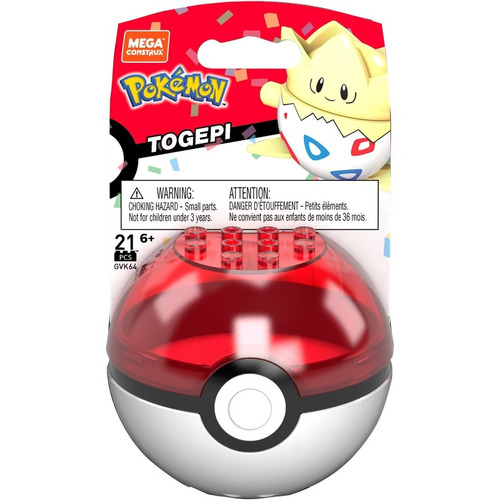 Mega Construx Pokémon Pokébola Togepi Juguete Construcción