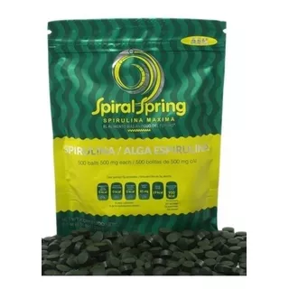 Alga Spirulina Orgánica Máxima. Espirulina 3 Paquetes 