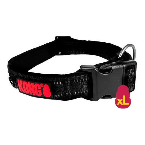 Collar Kong Nylon - Ajustable Extra-large - Perros Y Gatos Color Negro