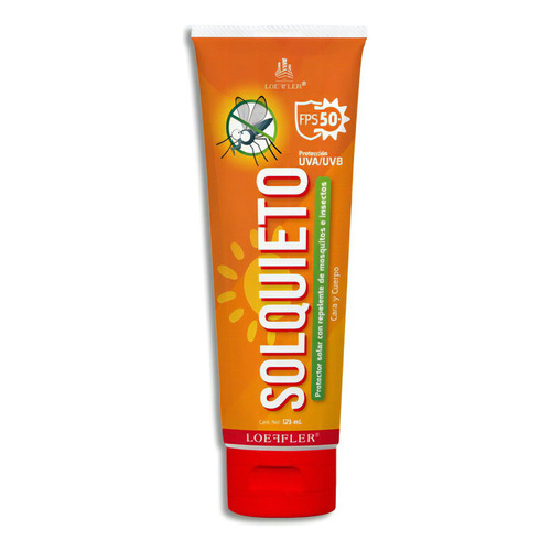 Protector Solar 50+ Solquieto C/repelente De Mosquito 125ml