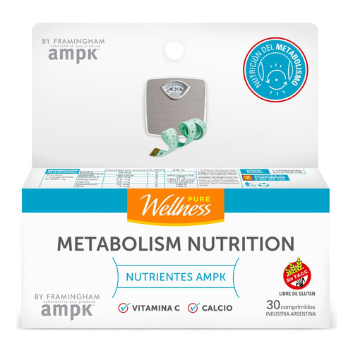 Suplemento Pure Wellness Metabolism Nutrition X 30 Comp