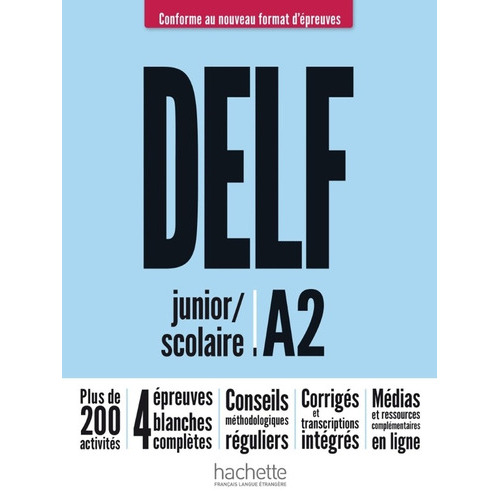 Delf A2 Scolaire Et Junior + Cd Audio, Nouveau Format, De Mous, Nelly. Editorial Hachette, Tapa Blanda En Francés, 2020