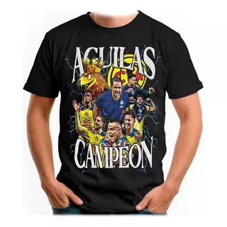 Playeras Aguilas Campeones Apertura 2023 Negra 