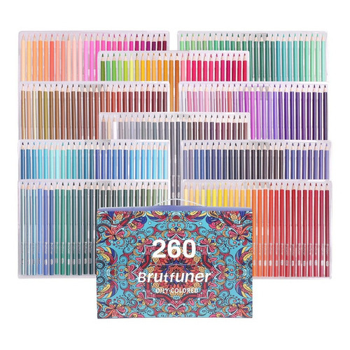 Lápices De Colores Brutfuner Juego De 260pcs