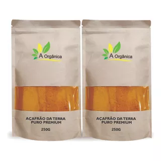 Kit 2 Açafrão Da Terra Puro Premium - 250g À Orgânica