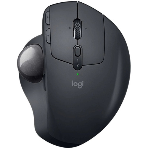 Mouse gamer trackball inalámbrico recargable Logitech  MX Ergo negro