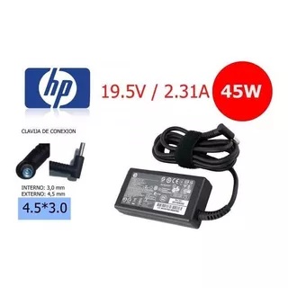 Cargador Hp Original 19.5v 2.31a Pin Azul