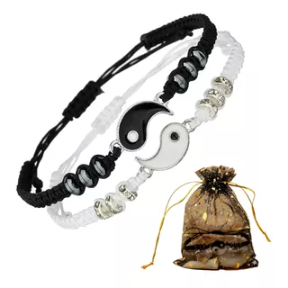 Pulsera Manilla Yin-yang Parejas Amor Y Conexion + Empaque