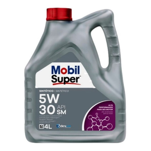 Aceite Sintético Mobil Super 3000 Dexos 2 5w30 X4 Litros 