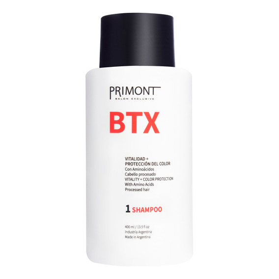 Primont Btx Shampoo Reparador Procesados Teñidos Chico 3c