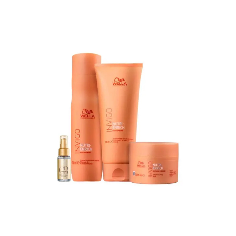 Kit Nutri-Enrich Shampoo, Cond, Másc E Oil Reflections - Wella