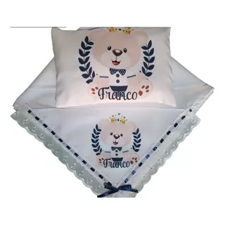 Kit Para Bebé Almohada Y Sábana Personalizada