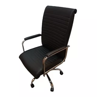 Sillon Ergonomico Escritorio Afrika Cromado Respaldo Alto