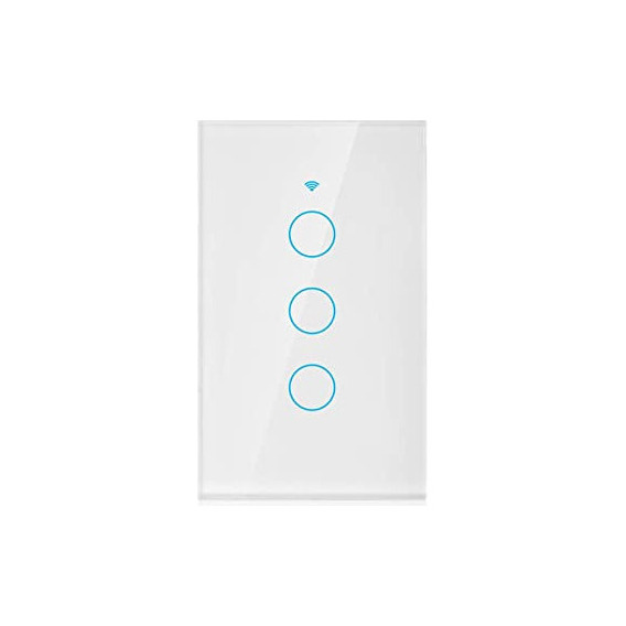 Switch Interruptor Wifi Sin Neutro 3 Tactil Google Home Mini