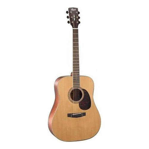 Guitarra acústica Cort Earth100 para diestros natural glossy high-tech