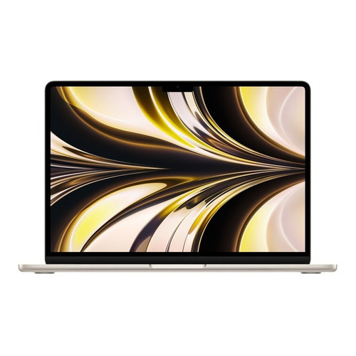 MacBook Air M2 2022 starlight 13.6", Apple M2  8GB de RAM 256GB SSD, Apple M2 10-Core GPU 2560x1664px macOS
