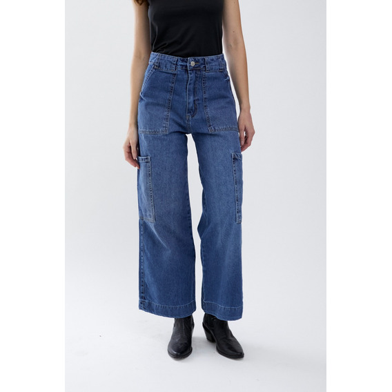 Jean Wide Leg Estilo Cargo Rimmel