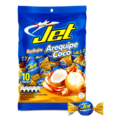 Burbuja Jet Arequipe Coco 10 U