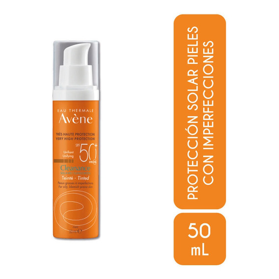 Avene Solar Cleanance Matificante Tinte Spf 50+ X 50 Ml