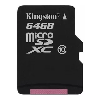 Tarjeta De Memoria Kingston Sdc10g2 Con Adaptador Sd 64gb