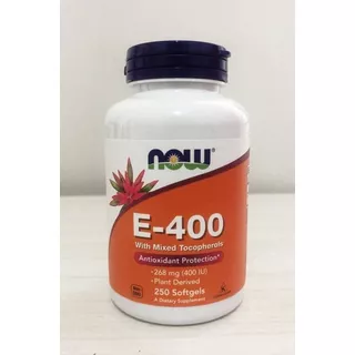 Vitamina E 400 Ui Natural 250 Capsulas Softgels Cod. 215 Sabor Without Flavor