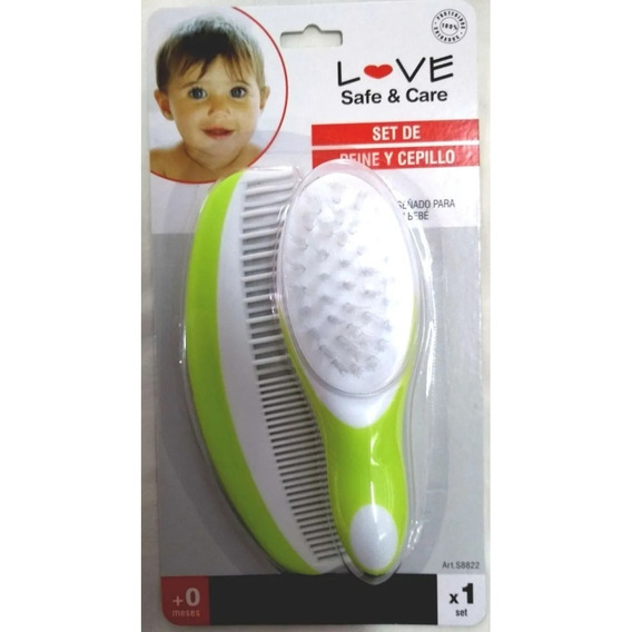 Set De Peine Y Cepillo Love 8822 Cuidado Bebe