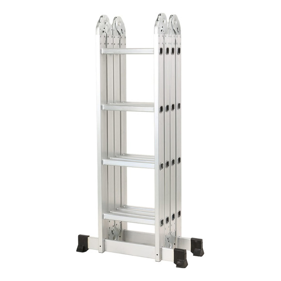 Escalera Multiproposito De 16 Pasos En Aluminio 4x4 + Escale